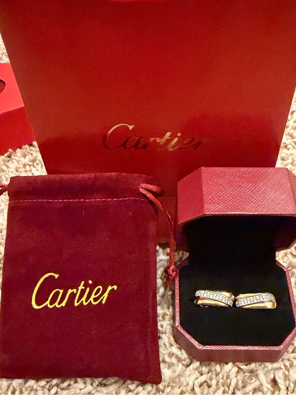 Elegant Paved Love Hoop Earrings-NEW!